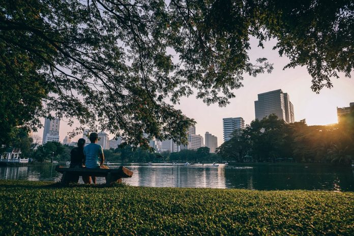 Fotografia de cidade com esenvolvimento Urbano Sustentável