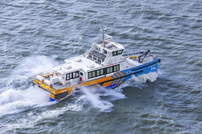 embarcação movida a hidrogênio verde